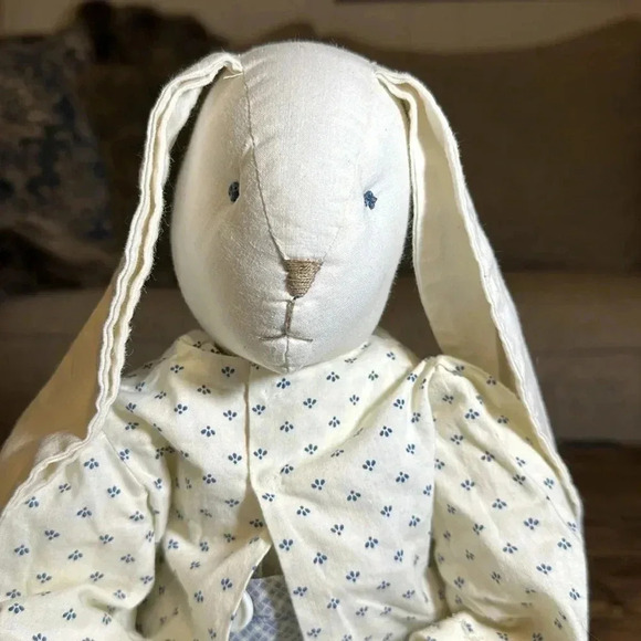 Other - Vintage Handmade Custom Stuffed Floppy Ear Bunny Rabbit Stuffed Animal Decor